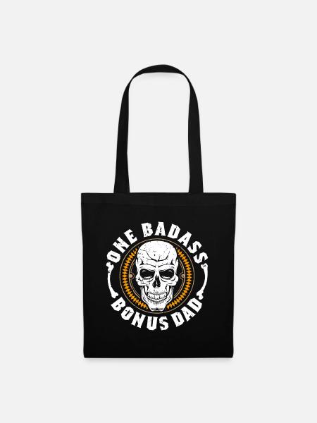 One Badass Bonus Dad - Stoffbeutel - Schwarz