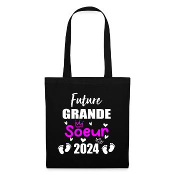 Future Grande Soeur 2024 bientôt Grande Soeur - Sac en tissu - noir - Devant