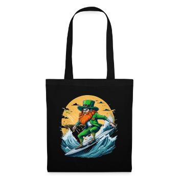 Surf de trèfle de la Saint-Patrick - Sac en tissu - noir - Devant