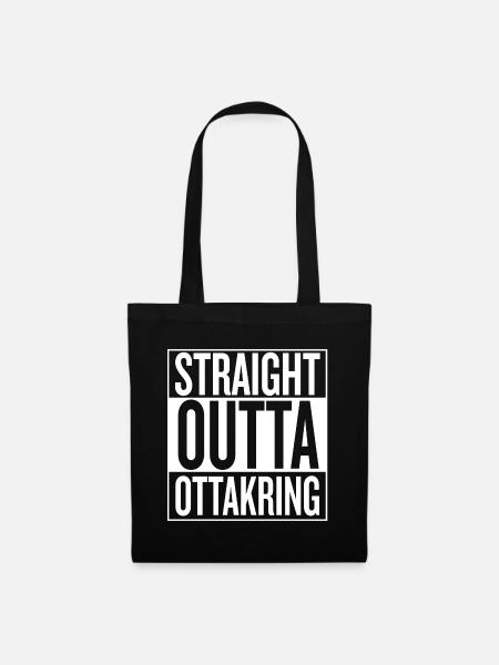 STRAIGHT OUTTA OTTAKRING 1160 WIEN ÖSTERREICH - Stoffbeutel - Schwarz