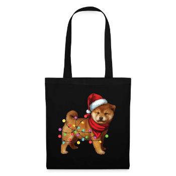 Cute Shiba Inu Dog Santa Lover Christmas Gifts - Tote Bag - black - Front