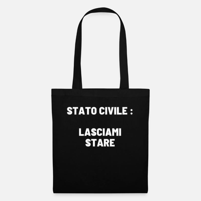 frasi fatte citazioni - Borsa di stoffa - nero