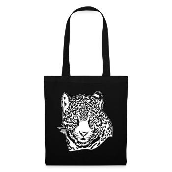 Jaguar Face Graphic Cool Big Cat Wild Animal Lover - Tote Bag - black - Front