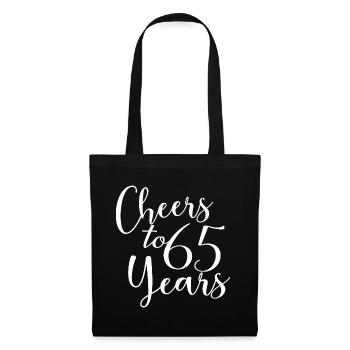 Vive 65 ans 65e anniversaire - Sac en tissu - noir - Devant