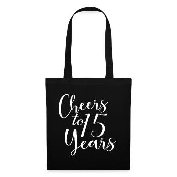 Vive le 15e anniversaire de 15 ans - Sac en tissu - noir - Devant