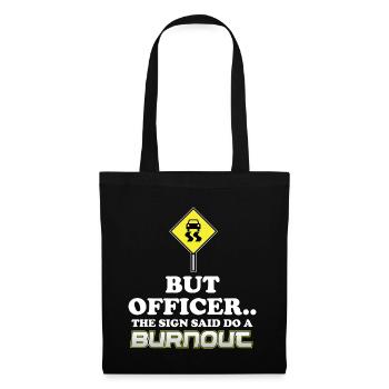 Burnout Funny Sarcasm Idée cadeau Sarcastique - Sac en tissu - noir - Devant