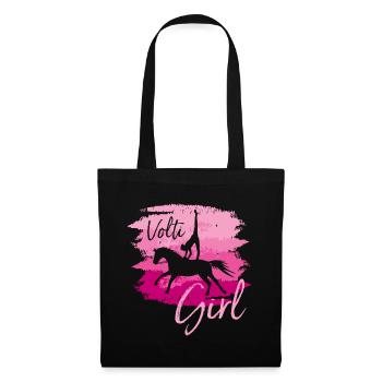 Volti Girl Pferdesport Voltigieren by TinaShirts - Stoffbeutel - Schwarz - Vorne