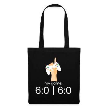 my game: 6:0 | 6:0 - Tote Bag - black - Front