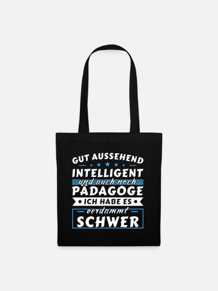 Gut aussehend intelligent - Pädagoge Edition - Stoffbeutel - Schwarz