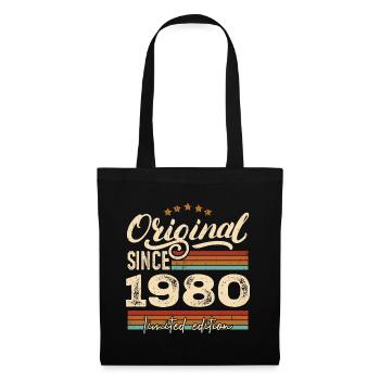 Original 1980 Vintage - Cadeau D’anniversaire 1980 - Sac en tissu - noir - Devant