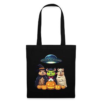 Halloween Capybara Hamster Ghost Gift Idea - Tote Bag - black - Front
