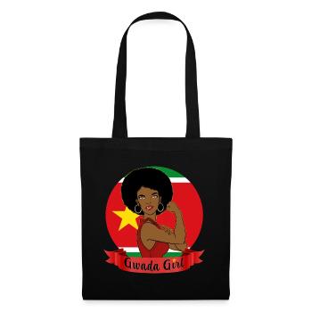 Guadeloupean woman The best Gwada Girl - Tote Bag - black - Front