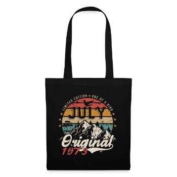 Juli 1973 | Ursprünglicher Geburtstag Juli 1973 - Stoffbeutel - Schwarz - Vorne