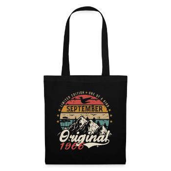 Retro 1966 September Vintage September 1966 Gift - Tote Bag - black - Front