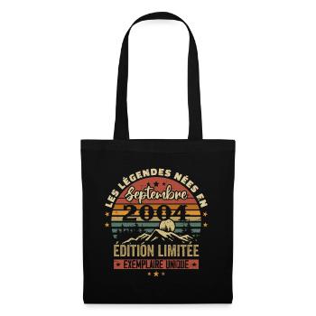 Retrospective 2004 - Legends born in September 2004 - Tote Bag - black - Front