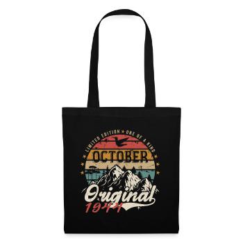 Anniversary Gift - Vintage Born October 1944 - Tote Bag - black - Front