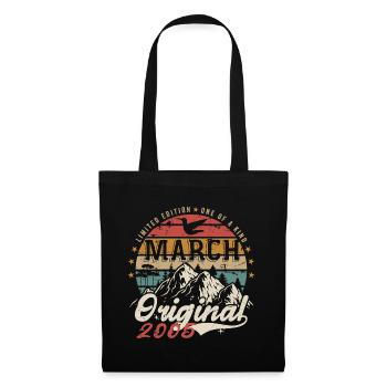 Awesome since March 2005 | Birthday March 2005 - Tote Bag - black - Front