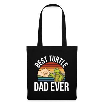 Les dictons de tortue | Cadeau reptiles pour animaux de compagnie - Sac en tissu - noir - Devant
