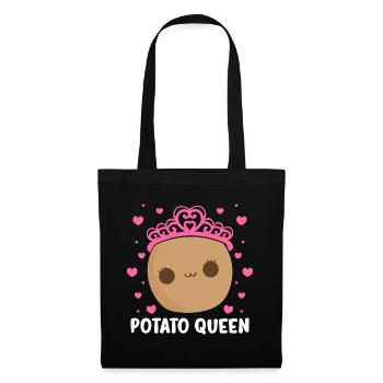 Potato Queen – Potato Squad Yam Teter Potato Lover - Stoffbeutel - Schwarz - Vorne