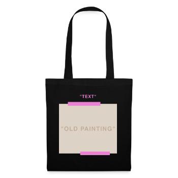 Off-Wifie: No Painting | only text and colors - Stoffbeutel - Schwarz - Vorne