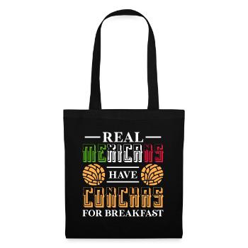 Real mexicans have conchas Design for a enthusiast - Stoffbeutel - Schwarz - Vorne