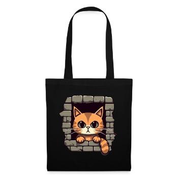 Cute cat - Tote Bag - black - Front