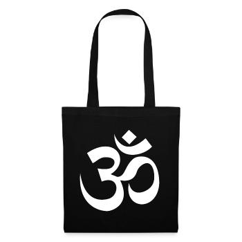 om symbol meditate Buddhism symbol chakra - Tote Bag - black - Front