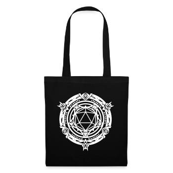 D20 Magic Circle rpg game - Tote Bag - black - Front