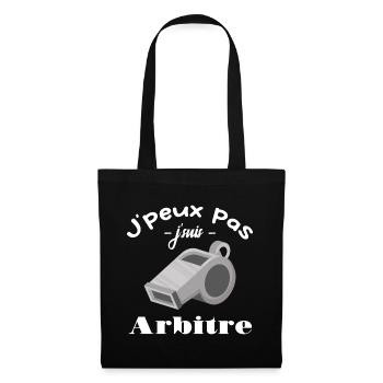 J'peux Pas J'ai Arbitre - Sac en tissu - noir - Devant