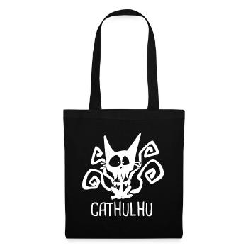 CATHULHU Funny Role Playing Cat RPG - Tote Bag - black - Front