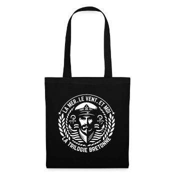triangle breton - Sac en tissu - noir - Devant