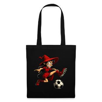 Football de sorcière - Sac en tissu - noir - Devant