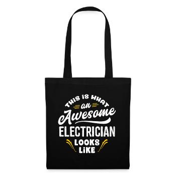 This Is What An Awesome Electrician Looks Like - Tote Bag - black - Front