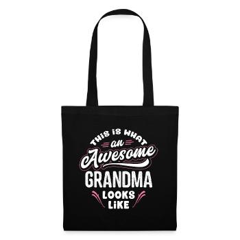 C'est ce à quoi ressemble une grand-mère géniale - Sac en tissu - noir - Devant