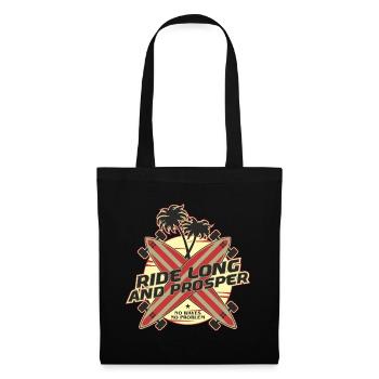 Ride Long And Prosper - Longboard Style - Tote Bag - black - Front