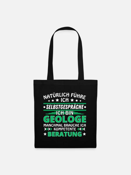 Ich führe Selbstgespräche - Landwirtschaft Edition - Stoffbeutel - Schwarz