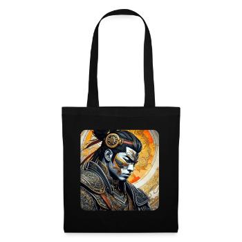 Proud Samurai with Tattoo Japan Asia Ninja Kendo - Tote Bag - black - Front