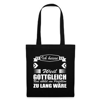 Lustige Sprüche Shirt • Geburtstagsgeschenk - Stoffbeutel - Schwarz - Vorne