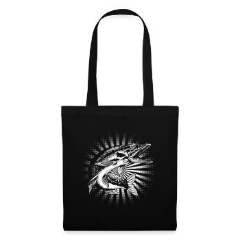 Pêcheur Fisher Hecht - Sac en tissu - noir - Devant