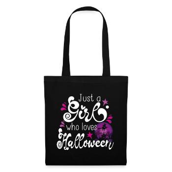 Halloween Girl November Gift Cadeau - Sac en tissu - noir - Devant