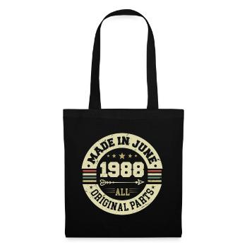 June 1988 Birthday Present June 1988 June 1988 - Tote Bag - black - Front