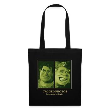 Shrek Design Attentes Vs. Réalité Photos - Sac en tissu - noir - Devant