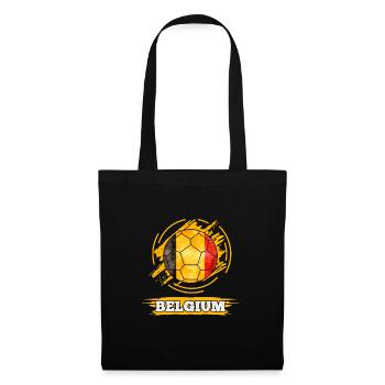 Soccer country flag of Belgium - Tote Bag - black - Front