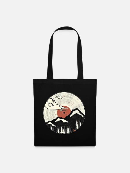 Mountain Sound Graphic - Tote Bag - black