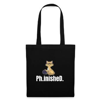 Finished Ph.D. Gift - Tote Bag - black - Front