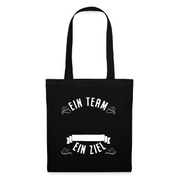 EIN TEAM EIN ZIEL - Stoffbeutel - Schwarz - Vorne