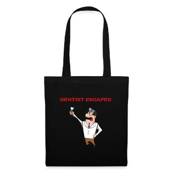 Escaper dentiste - Sac en tissu - noir - Devant
