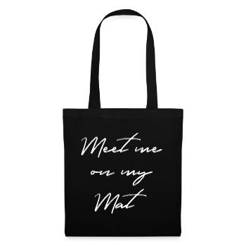 YOGA DESIGN GESCHENK YOGI BALANCE CORE OM NAMASTE - Stoffbeutel - Schwarz - Vorne
