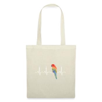 Cadeau de pouls d'oiseau perroquet - Sac en tissu - nature - Devant