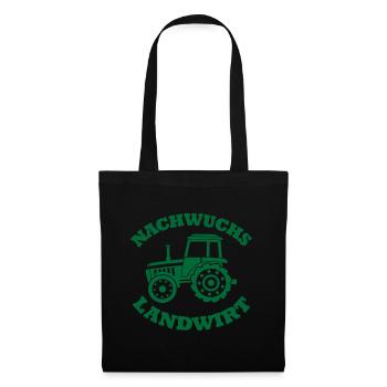 Nachwuchs Landwirt Bauer Spruch Geschenk - Stoffbeutel - Schwarz - Vorne